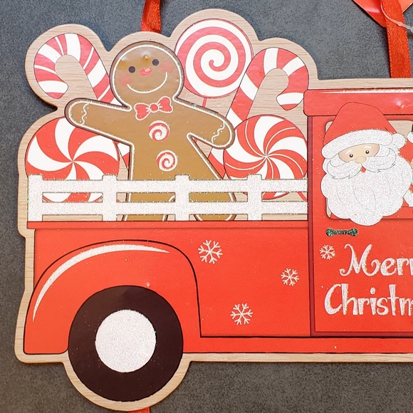 New Santa's Workshop Candy Cane Lane Sign - Picture 3 of 7